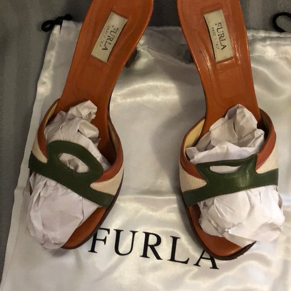 Furla open toe heels